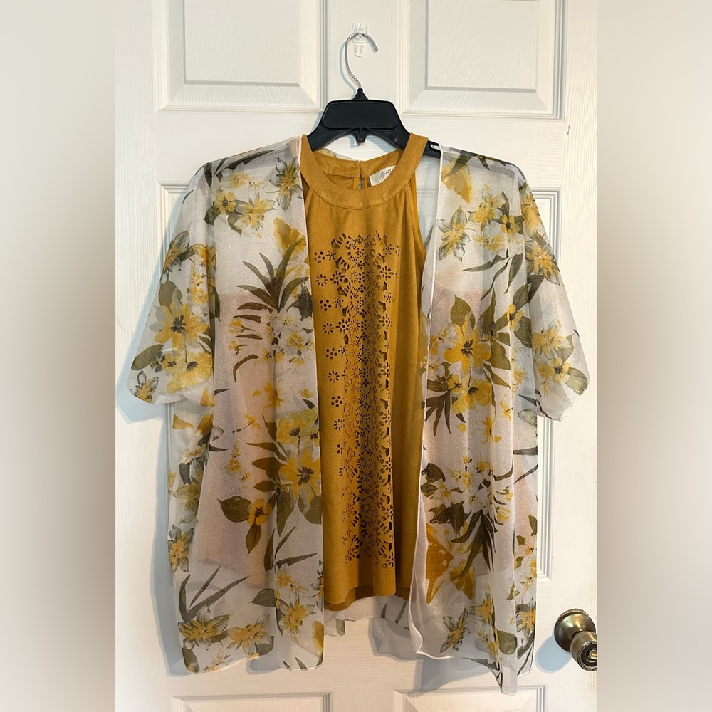 A Beautiful Soul Suede Tank and Kimono Jacket